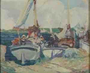 Bahama Sponge Fishermen by George Pearse Ennis
