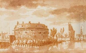 Paysage Au Bord De L'eau by Johannes Episcopius