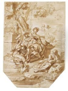 Umkreis - Die Heilige Sippe by Johannes Episcopius