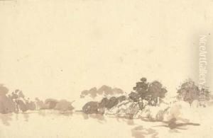 A View On The Amstel by Johannes Episcopius