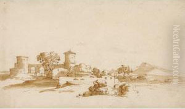 Landscape With A Castle And Farm - view 1