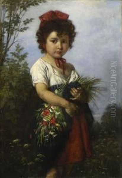 Madchen Mit Wiesenblumen. - view 1