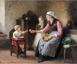 Die Birnenschalerin (peeling Pears)