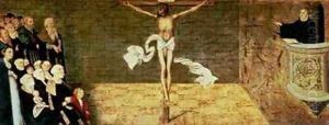 Martin Luthers Sermon by Lucas The Elder Cranach