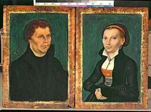 Martin Luther Katharina von Bora by Lucas The Elder Cranach