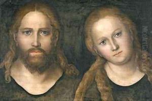 Christ and Mary by Lucas The Elder Cranach