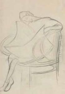 Donna Che Legge Il Giornale by Carlo Erba