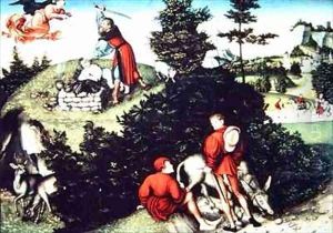 The Sacrifice of Isaac by Lucas The Elder Cranach