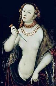 The Suicide of Lucretia 2 by Lucas The Elder Cranach