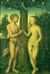 Adam and Eve 4 by Lucas The Elder Cranach