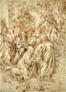 Christ taking leave of his Mother by Lucas The Elder Cranach
