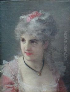 Portrat Einer Rokokodame