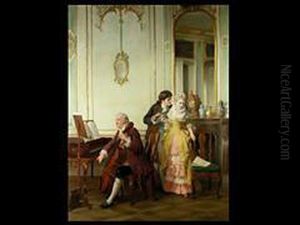 Stelldichein Beim Cellisten by Otto Erdmann