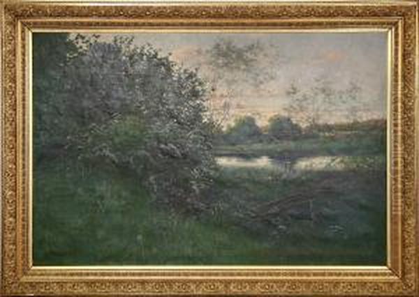 Gronskande Sommarlandskap, Signerad E.erdtman - view 1