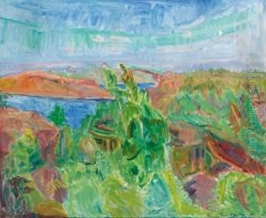 Fra Kjelsoy Ved Kragero 1930 1930 by Thorvald Erichsen