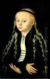 Portrait of a Young Girl possibly Magdalena Luther by Lucas The Elder Cranach