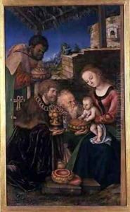 The Adoration of the Magi by Lucas The Elder Cranach