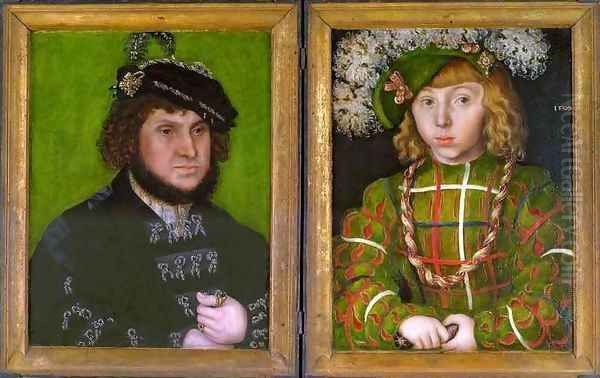 Diptych Two Electors of Saxony - view 1