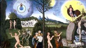 Perdition and Salvation 1529 by Lucas The Elder Cranach