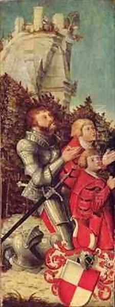 Portrait of a Knight with his two sons - view 1