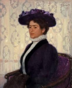 Bildnis Der Gattin Des Kunstlers by Fritz Erler