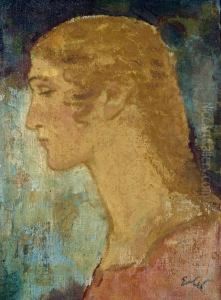 Frauenkopf by Fritz Erler