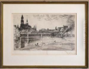 Elbufer In Dresden, Um 1910