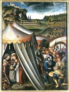 Judith in the tent of Holofernes
