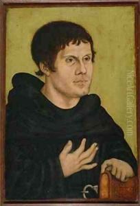 Portrait of Martin Luther as an Augustinian Monk by Lucas The Elder Cranach
