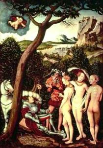 The Judgement of Paris by Lucas The Elder Cranach