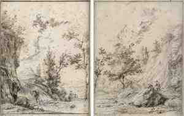 Klipplandskap Med Figurer - view 1