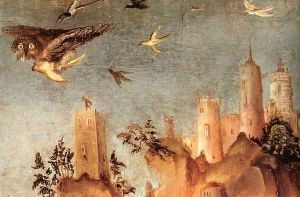 Portrait of Dr. Johannes Cuspinian (detail) 2 by Lucas The Elder Cranach