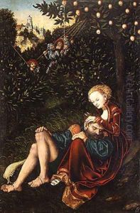 Samson and Delilah by Lucas The Elder Cranach