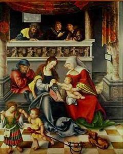 The Altarpiece of the Holy Kinship by Lucas The Elder Cranach