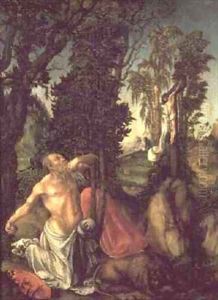 The Penitence of St Jerome by Lucas The Elder Cranach