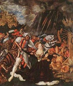 The Rest On The Flight Into Egypt by Lucas The Elder Cranach