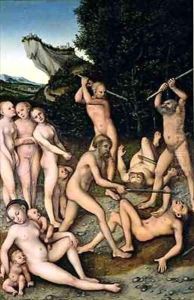 The SIlver Age or The Effects of Jealousy by Lucas The Elder Cranach