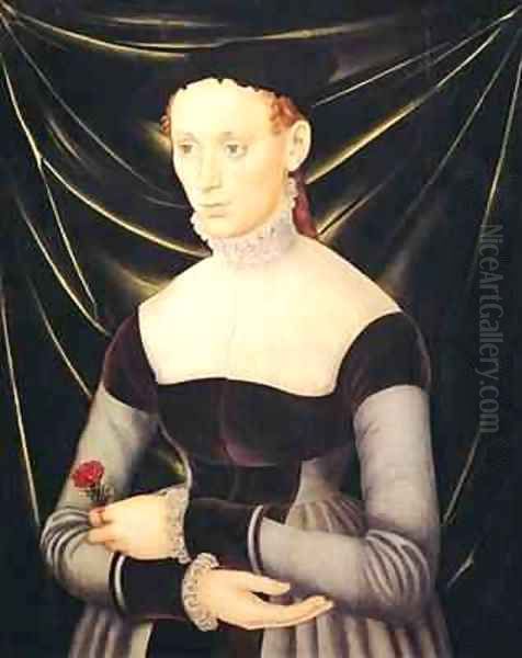 Woman with a Carnation - view 1