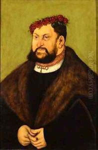 Portrait of John I the Steadfast Elector of Saxony by Lucas The Elder Cranach