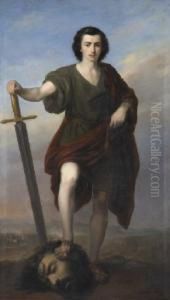 David Triunfante Con La Cabeza De Goliat