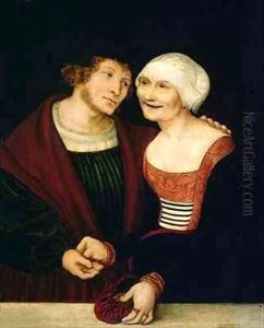 The Infatuated Old Woman by Lucas The Elder Cranach