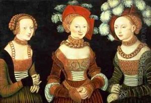 Three princesses of Saxony Sibylla Emilia and Sidonia daughters of Duke Heinrich of Frommen