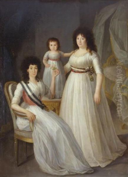 Retrato Familiar De La Duquesa 
De Osuna, Como Dama De La Orden Dedamas Nobles De La Reina Maria Luisa - view 1