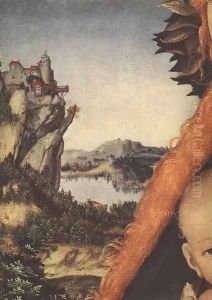 Virgin and Child (detail) by Lucas The Elder Cranach