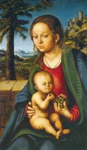 Virgin and Child with a Bunch of Grapes Virgin and Child with a Bunch of Grapes