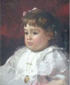 Portrait D Une Petite Fille by Denis Etcheverry