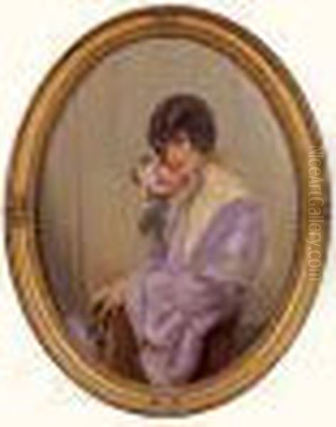 Jeune Femme Au Bouquet - view 1