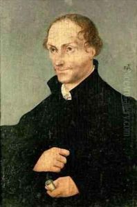 Portrait of Philipp Melanchthon 1497-1560 by Lucas The Elder Cranach