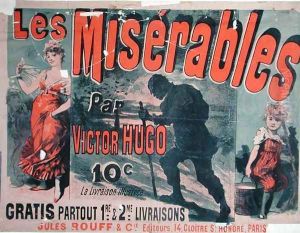 Poster advertising the publication of 'Les Miserables' by Victor Hugo (1802-85) 1886 by Jules Cheret