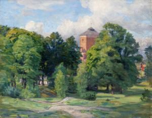 Utanfor Tyreso Kyrka by Prince Eugen Of Sweden
